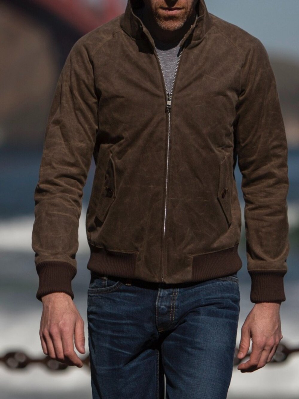 Waxed Oak Harrington Jacket- made in 🇺🇸